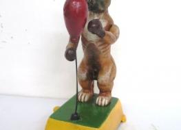 Boxing dog figure